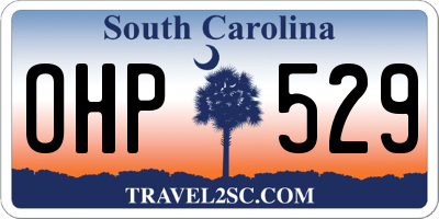 SC license plate OHP529