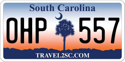 SC license plate OHP557