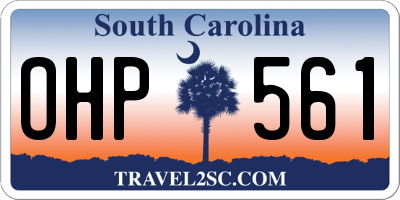 SC license plate OHP561