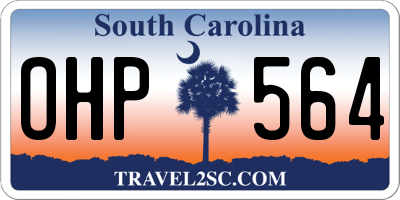 SC license plate OHP564