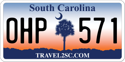 SC license plate OHP571
