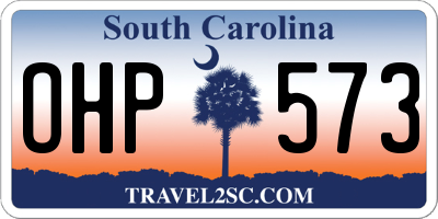 SC license plate OHP573
