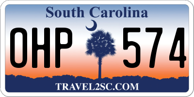 SC license plate OHP574
