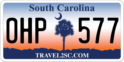 SC license plate OHP577