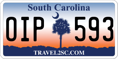 SC license plate OIP593