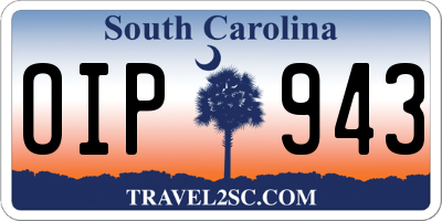 SC license plate OIP943