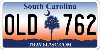SC license plate OLD762