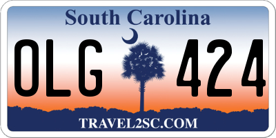 SC license plate OLG424