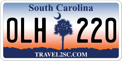 SC license plate OLH220