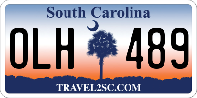 SC license plate OLH489
