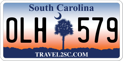 SC license plate OLH579