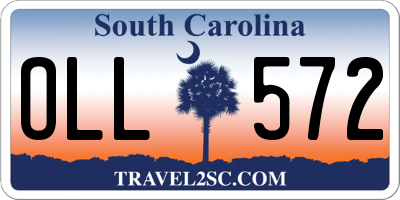 SC license plate OLL572