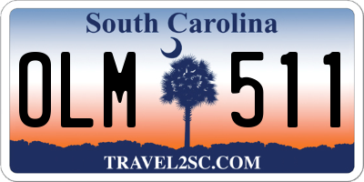 SC license plate OLM511