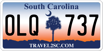 SC license plate OLQ737
