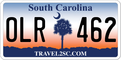 SC license plate OLR462
