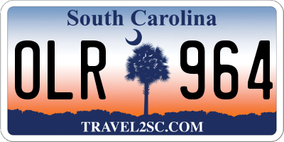 SC license plate OLR964