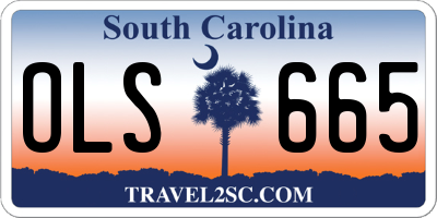 SC license plate OLS665