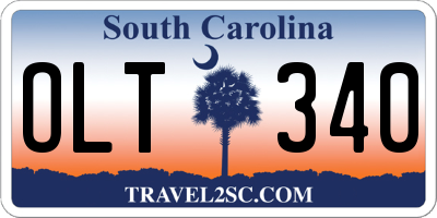 SC license plate OLT340