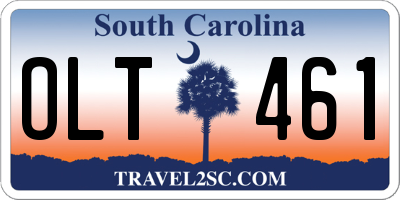 SC license plate OLT461
