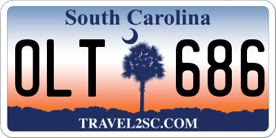 SC license plate OLT686