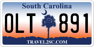 SC license plate OLT891