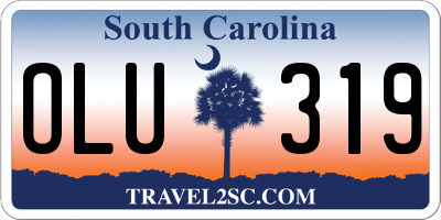 SC license plate OLU319