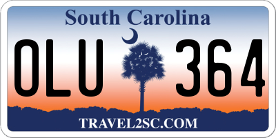 SC license plate OLU364