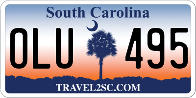 SC license plate OLU495