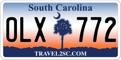 SC license plate OLX772