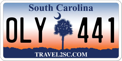SC license plate OLY441