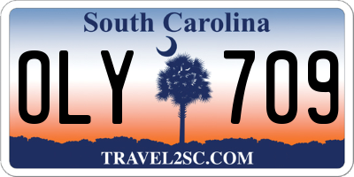 SC license plate OLY709