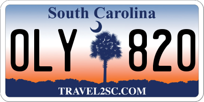 SC license plate OLY820