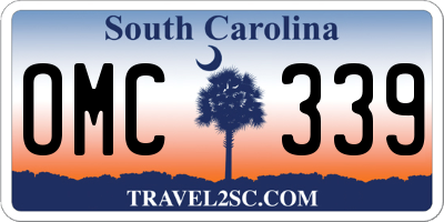 SC license plate OMC339