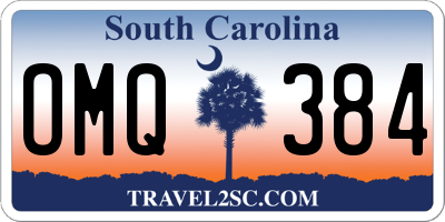SC license plate OMQ384