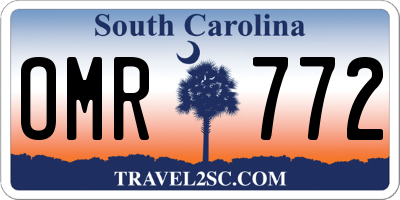 SC license plate OMR772