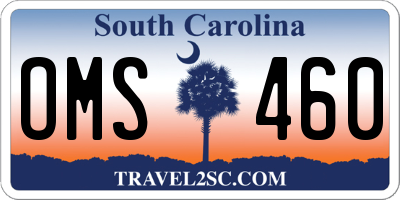 SC license plate OMS460