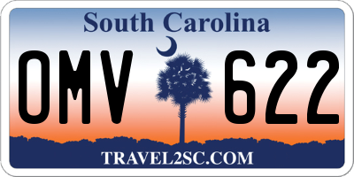 SC license plate OMV622