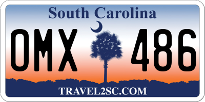 SC license plate OMX486