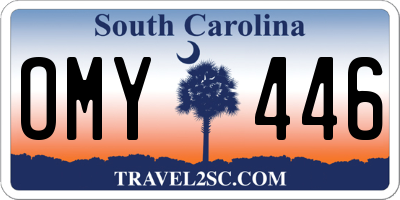 SC license plate OMY446