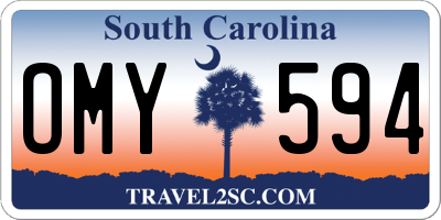 SC license plate OMY594