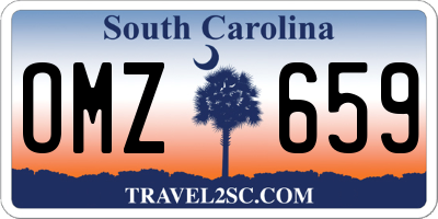 SC license plate OMZ659