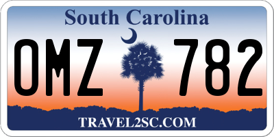 SC license plate OMZ782