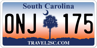 SC license plate ONJ175