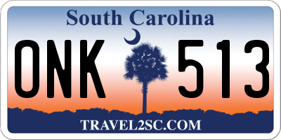SC license plate ONK513