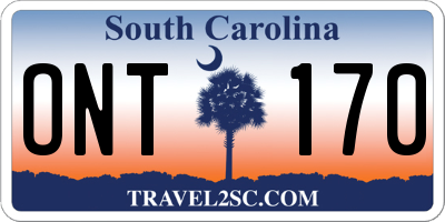 SC license plate ONT170
