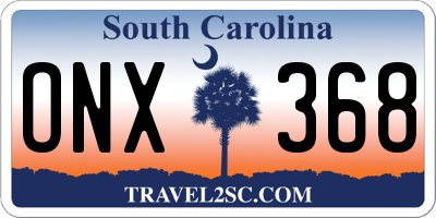 SC license plate ONX368