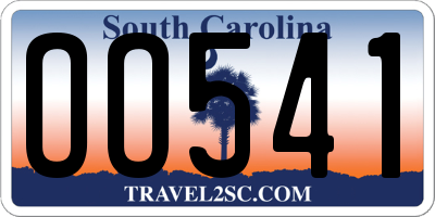 SC license plate OO541