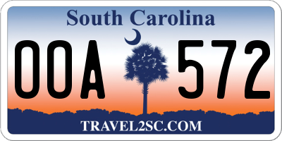SC license plate OOA572
