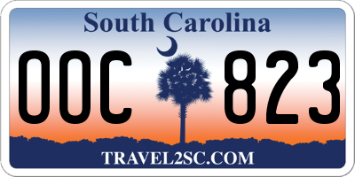 SC license plate OOC823