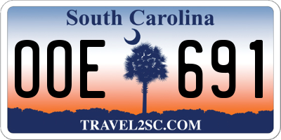 SC license plate OOE691